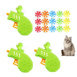 HJLIAN Pistolet jouet OVNI Flying Fairy Bamboo Dragonfly (3 lanceurs + 15 petits OVNI, commander avec des remarques vertes) - Neuf