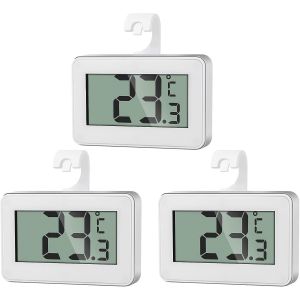 3 Thermomètre Numérique Mini, Thermometre Congélateur, Thermometre Frigo Digital - Neuf