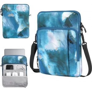 ChenQuanSarl-13,3""Housse De Protection Pour Ipad Air 13""2024,Ipad Pro 13""2024,Ipad Pro 12,9 2020-2022,Macbook Air 2022-2018,Macbook Pro 2022-2016,Galaxy Tab S9+/S8+ 12,4"",Paon Bleu - Neuf