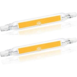 Ampoule Led À Filament Cob R7s 5 W 78 Mm J78, 500 Lumens 360, Ampoule Halogène 30 W 48 W 50 W (2 Pièces, Blanc Chaud 2700 K) [Classe Énergétique A+] - Neuf