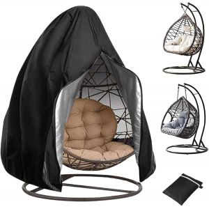 Ulteronixshop-Grande housse de fauteuil suspendu, housse de protection pour terrasse, chaise &agrave; oeuf, chaise de natation, tissu avec rev&ecirc;tement en polyur&eacute;thane, imperm&eacute;able, respirante (230x200 cm) - Neuf
