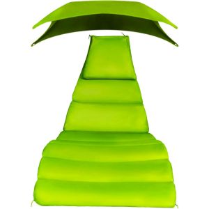 Checarzhn--No1-Coussin De Rechange Et Parapluie Pour Cha Longue Suspendue, Cha Hamac D'extérieur (Bleu, Vert, Kaki, Rouille) (Vert) - Neuf
