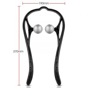Dual Trigger Point Masseur Pour Le Cou, Le Shiatsu Des Épaules Et Du Cou Appareil De Massage Pour Le Soulagement Des Douleurs Musculaires, Poignée Ergonomique, Portable Pour La Maison Et Le Bureau - Neuf