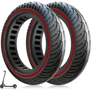 Full Tire For Xiaomi M365 Pro Pro2 1s 3 Electric Scooter, Unbreakable Tyre 8.5 Inch, Tire 8 1/2 X2 Non-Slip And Anti-Wear, Full Wheel Scooter 50/75-6.1 - Neuf