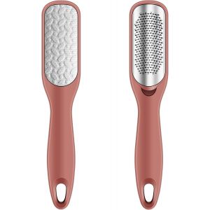 Lime À Pédicure Double Face En Acier Inoxydable (1 Pièce Marron) - Neuf