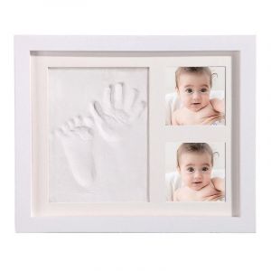 Kit D'empreintes De Bébé - Cadre Photo Nouveau-Né,Kit De Plâtre De Pied De Bébé,Cadeau Parfait Pour Les Bébés Garçons,Cadeau Supérieur F - Neuf