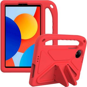 Coque Pour Redmi Pad Se 8.7 Pouces 2024,Avec Poign&eacute;e Antichoc Support Enfants Housse Pour Tablette Xiaomi Redmi Pad Se 8.7 4g (Rouge) - Neuf