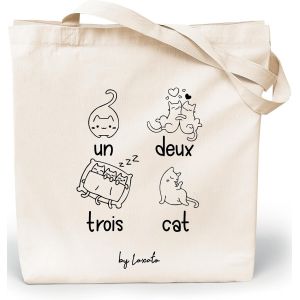 TZF-Tote Bag Femme - Sac Cabas Femme Original - Tote Bag Coton 100% Grand 35 x 42 x 8 cm - Sac Fourre Tout en Toile - Neuf