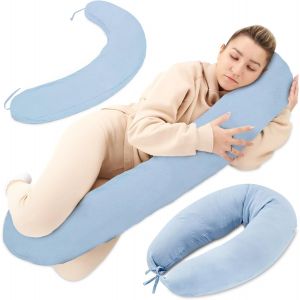 Coussin De Grossesse Et Allaitement 190 Cm &iquest; Coussin Maternit&eacute; Et Corps Oreiller De Grossesse Soutien Pour Dormir Sur Le C&ocirc;t&eacute; Et Allaiter Parfait Pour Femme Enceinte Oreillers En Forme De C Oeko-Tex - Neuf