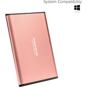 SJZG-Disque Dur Externe Portable 250Go - 2.5'' Usb 3.0 Ultra Fin Tout-Aluminium Stockage Hdd Pour Pc, Mac, Tv, Ordinateur De Bureau, Wii U, Windows(Rose Pink) - Neuf