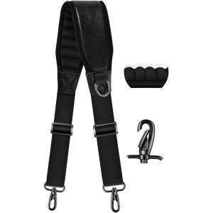 Jgd-Sangle De Sac Universelle De 79"" Avec Rembourrage &Eacute;pais En N&eacute;opr&egrave;ne, Sangle Fixe Avec Doubles Boucles R&eacute;glables Et Crochets Pivotants En M&eacute;tal - Neuf