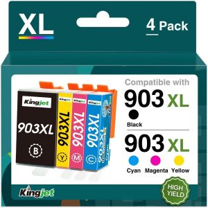 Cartouches 903XL compatibles avec 903 XL HP HP 903 pour Cartouches d'imprimante HP Officejet 6950 Officejet 6950 Officejet Pro 6970 6960(BK C M Y) - Neuf