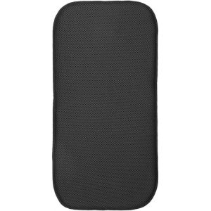 Idesign Idry Tapis De Sechage, Petit Tapis Égouttoir Vaisselle En Polyester, Tapis Évier Fin Pour Un Séchage Rapide Des Assiettes, Noir/Blanc - Neuf