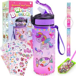 Mdy-Licorne Bricolage Gourde Fille Diy Gourde Isotherme Bouteille Kit De Loisir Créatif Enfant Jeux Créatif Fille 6 7 8 9 10 Ans Pour Idée Cadeau Noël Extérieur Jeux Enfant 2 3 4 5 6 Ans - Neuf