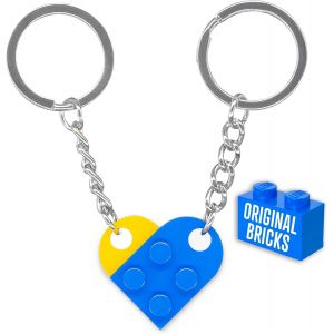 Kal-Porte-Cl&eacute;s Pour Couples Originaux | Briques Authentiques | Cr&eacute;maill&egrave;re Nouvelle Maison | Briques De Construction Originales | Id&eacute;e Saint Valentin Anniversaire Voiture Puzzle - Neuf