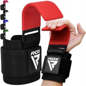 Sangle Musculation Crochet,8mm Néoprène Rembourré Bandage Poignet,Support Levage Traction Et Tirage De Barre,Weight Lifting Hook Straps,Pull Up Grippe,Hommes Femmes Gym Fitness.[K221] - Neuf
