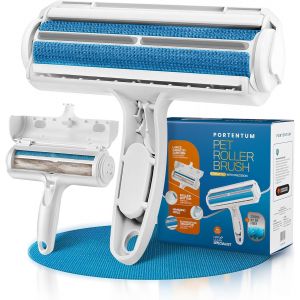 KALANKA-Brosse Chat Anti Poils Animaux Chien, Brosse Ramasse Enl&egrave;ve Poils, Magique R&eacute;utilisable pour Poils, Rouleau &agrave; Poils d'animaux, &Eacute;pilateur pour Canap&eacute;, Arbre &agrave; Chat, Voiture, lit, Tapis,Panier - Neuf