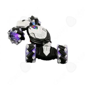 C Voiture t&eacute;l&eacute;command&eacute;e 2.4GHz 4WD stunt car avec contr&ocirc;le gestuel un spray arri&egrave;re et effets lumineux RC voiture stunt pour enfant - Neuf