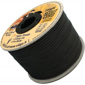 Eryi-Scout Cord - Paracord En Nylon - Contient 1 Ligne De Pêche Et 1 Fil De Jute Inflammable - Corde De Camping Pour Tente Et Randonnée, Corde De Survie (30 M, Venom) - Neuf