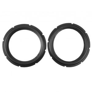 Reparation de haut-parleur surround 10 pouces, bordure en caoutchouc avec trou (2 pieces) - Neuf