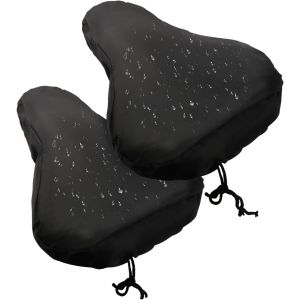 Meimie-Lot De 2 Housses De Selle De Vélo Imperméables Couvre Rayon Velo Avec Cordon De Serrage-Protection Contre La Pluie Et La Poussière - Neuf