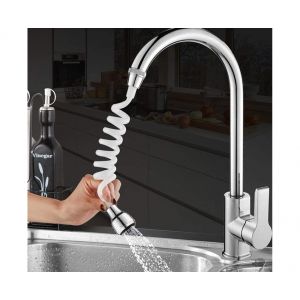 Rallonge de robinet rotative &agrave; 360&deg; avec deux modes de jet pour une utilisation en cuisine - Neuf