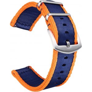 Bracelet De Montre À Dégagement Rapide En Nylon Toile Pour Homme Femme 20mm 22mm.[U3667] - Neuf