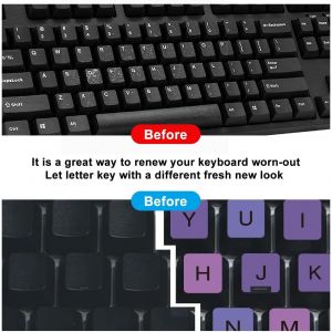 2 Pcs Universal English Keyboard Stickers for Laptop,Laptop,Desktop,English Alphabet Keyboard(Key F) - Neuf