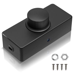 Ulteronixshop-Variateur de Lumiere Led, Bouton intelligent Interrupteurs et Variateurs d'intensit&eacute;, 220-240V / 50HZ 3-100 W, Variateur pour Lampes Led Rotatif R&eacute;glable Silencieux - Neuf