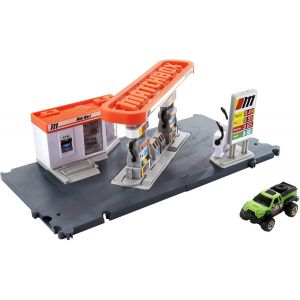 ERYI-Coffret Station-Service Avec Voiture À L¿Échelle 1/64 Et Petites Pompes À Essence, Jouet Pour Enfant Dès 3 Ans, Gvy84 - Neuf