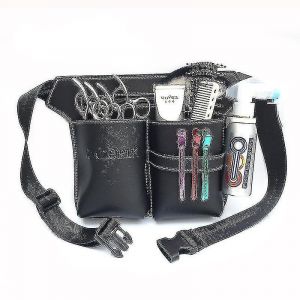 Pochette ceinture pour coiffeur, sac ceinture pour coiffeur, etui pour outils de coiffure, noir - - Neuf