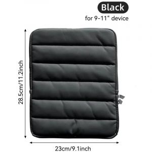 Nouveau Sac De Couverture De Manchon D'Ordinateur Portable Gonfl&eacute; 11 12 13 14 Pouces Couleur Bonbon Ordinateur Mallette De Transport Sacs Pour Tablette Sac &Agrave; Bandouli&egrave;re &Eacute;tui De Tr.Black 9In. - Neuf