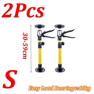 Tige De Support De Cric À Main Télescopique En Acier,1 À 2 Pièces,Pour Planche D'Armoire De Travail Du Bois,Tige De Support Télescopique De Levage,Support Réglable.Green - Neuf