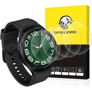 JGD-4 pi&egrave;ces HD Protecteur d'&eacute;cran en verre pour Samsung Galaxy Watch 6 Classic 47mm Montre intelligente[Anti-rayures][Pas de bulles d'air] - Neuf