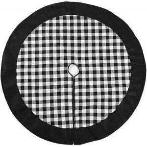Jupe de sapin de No&euml;l &agrave; carreaux Buffalo, 122 cm (48 pouces), style ferme. - Neuf