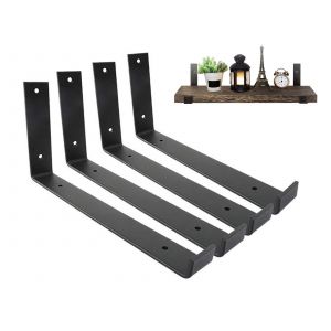 Supports muraux robustes pour &eacute;tag&egrave;res, pour planches d'&eacute;chafaudage - Lot de 4 - Neuf