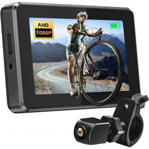 Subzonal-Miroir &Agrave; V&eacute;lo Avec Cam&eacute;ra Arri&egrave;re 1080p - &Eacute;cran Ahd 4,3"", Guidon 20-30mm - S&eacute;curit&eacute; Pour Vae, Vtt & V&eacute;lo De Ville R&eacute;troviseur &Eacute;lectronique Velo - Neuf