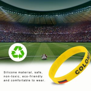 Bracelet En Silicone Pour Homme Et Femme, Motif Drapeau National, Pour La Coupe Du Monde (Colombie) - Neuf