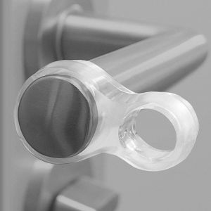 Lot de 10 Porte s'Arrête pendant poignée en PVC/Silicone Petites Butées de Porte/Non-Toxique, Clair, Butées de Porte - Neuf
