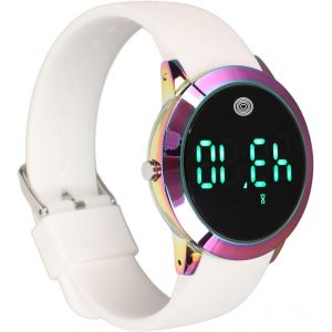 Montre &Eacute;tanche,Montre Num&eacute;rique &Eacute;l&eacute;gante,Bracelet En Silicone,Alarmes Vibrantes 12 &Agrave; 24 Heures,Fonction &Eacute;cran Tactile Pour Un Usage Quotidien.[J915] - Neuf