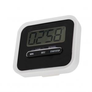 Hjlian Minuterie De Cuisine Electronique Numerique Lcd Multi-Usages, Compte A Rebours De 99 Minutes, Reveil, Noir - Neuf