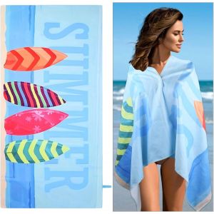 Kal-Serviette De Plage, Drap De Plage En Microfibre, Séchage Rapide, Couverture Absorbante, Serviette De Plage Multi-Usage, Pour Bord De Mer, Plage, Natation, Fitness, Camping - Neuf