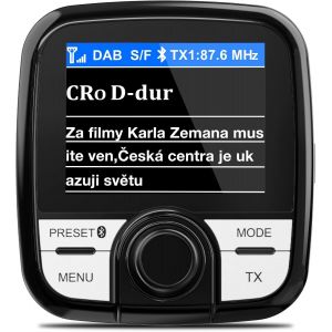Loc-Adaptateur Autoradio Fm Dab/Dab+ Tin-Nik Dab-388 Avec Émetteur Fm Intégré,Voiture Dab,Appel Main Libre,Écran Couleur Avec Diffusion De Musique Bluetooth,Télécommande,Écran Tft 2,4¿,Antenne Smb - Neuf