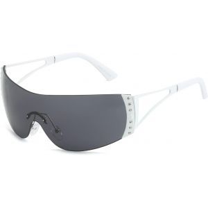 Lunettes De Sport Lunettes De Soleil Pour Hommes Lunettes Fe Conducteur Protection Uv400 Lunettes De Soleil Ovales Pour Femmes En Argent - Neuf