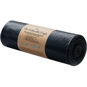 KALANKA-Sacs poubelle recyclés pour charges lourdes TSP 120L - fabriqués à partir de matériaux 100 % recyclés (PE) - certifiés Ange Bleu - extrêmement résistants à la déchirure (100 m¿) - rouleau de - Neuf