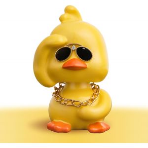 Sansh-Figurine Canard Jaune,Bobbleheads Resine De Voiture,Décorations Du Tableau De Bord,Jouets Voiture Intérieur,Auto Accessoires Ornement Bobble Head Cadeau D'anniversaire, De Noël, De Nouvel An - Neuf