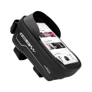 Sacoche Avant De Vélo H017 Pour Téléphones Portables Jusqu'à 6,5 Pouces, Étanche, Légère, Installation Facile - Neuf