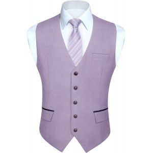 Cauc-Gilet Costume Homme Formel Classique Casual Gilets Sans Manche Homme Pour Mariage Business Parti Coton Vest - Neuf