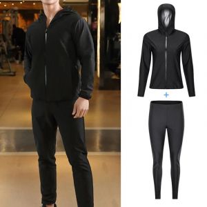 Hommes Manteau Pantalon Respirant Coupe-Vent Extensible Pour La Forme Marche Sport Cyclisme L,Tenue - Neuf