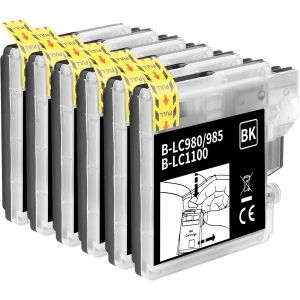 LC980 LC985 LC1100 Compatible avec Brother LC980XL LC985XL LC1100XL Compatible avec Brother DCP-145C DCP-160 DCP-165C DCP-185C DCP-373CW DCP-377CW MFC-5890CN MFC-5895CW MFC-250C MFC-290C - Neuf